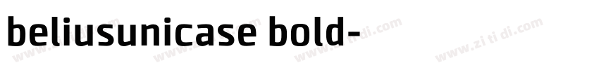 beliusunicase bold字体转换